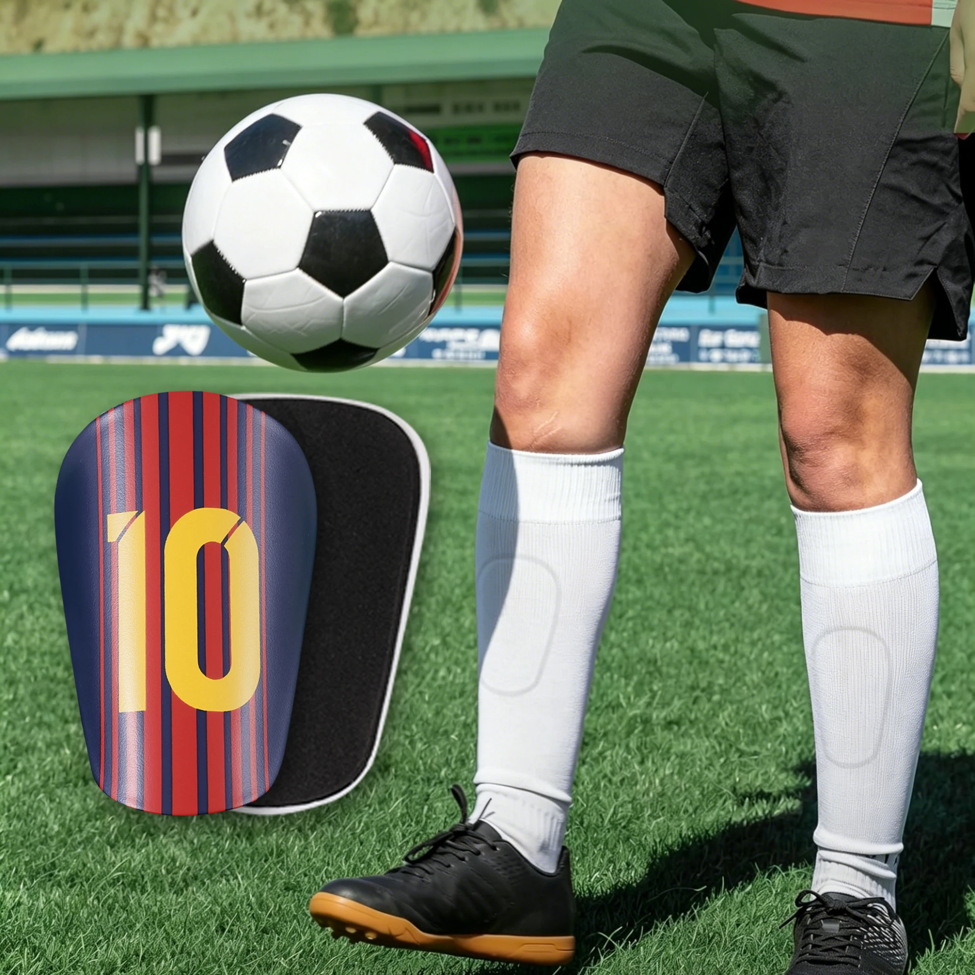 Professional small size football shin guard, mini master board, shin guard with football pattern, small shin guard