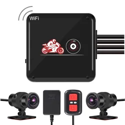 VSYSTO 1080P Front&Rear Motorcycle Dash cam 140/170 degree No screen full body waterproof wifi motor DVR GPS Night Vision