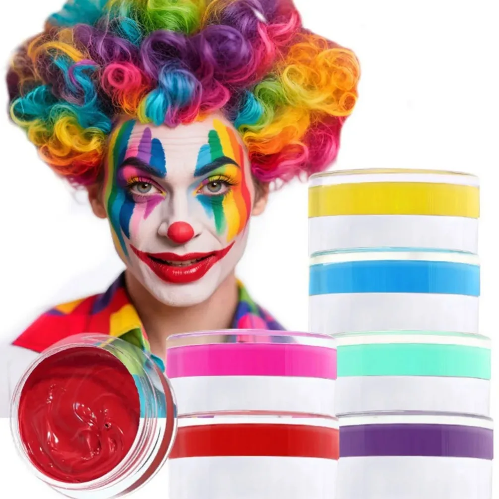 Private Labe Matte Face Body Painting Concealer Halloween Oil Painting, Stage Party Face /clown Oil Color Corrector Concealer