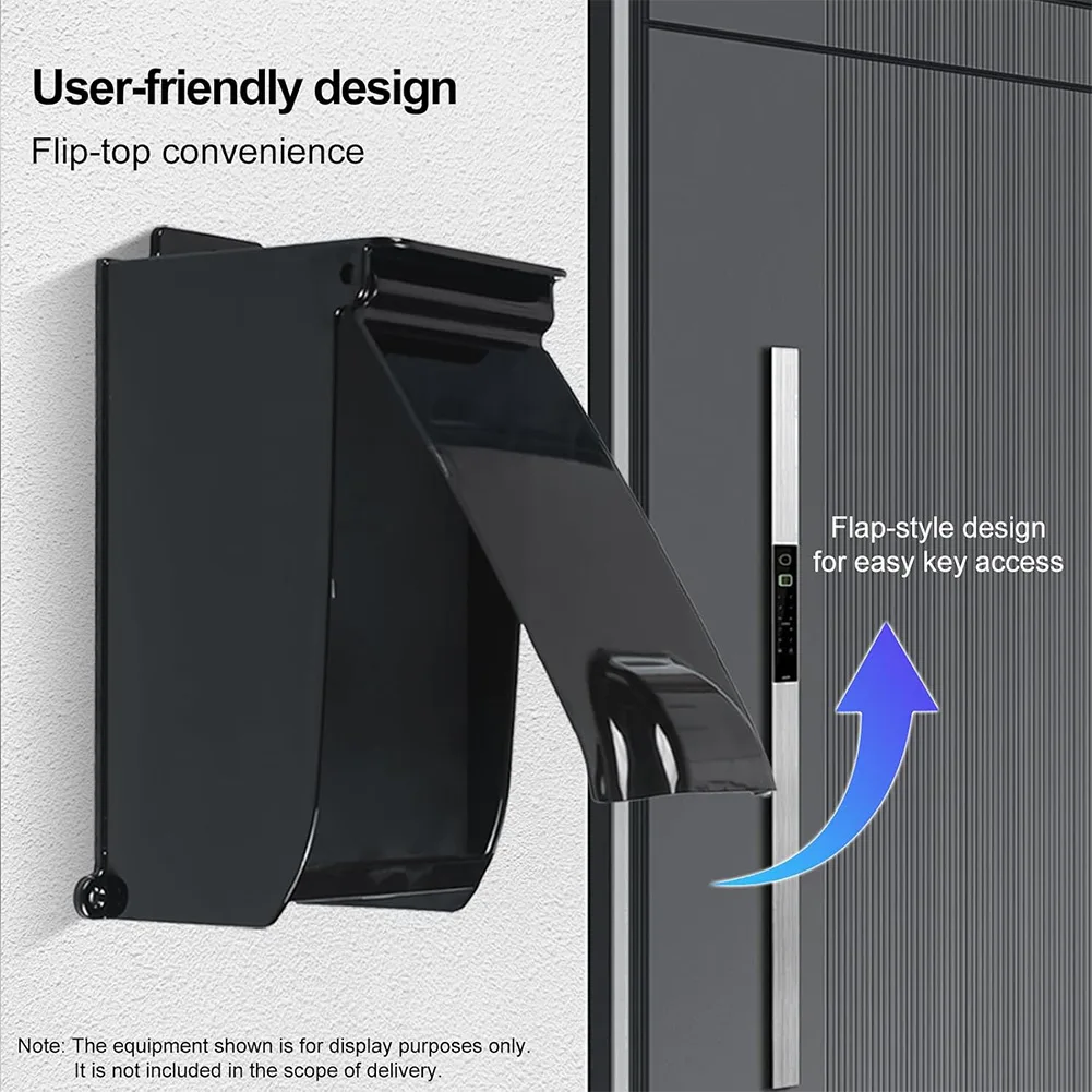 Outdoor Flip Lid Keypad Cover for ACS and Biometric Door Locks Weatherproof Rain Sun Protection Polycarbonate Material