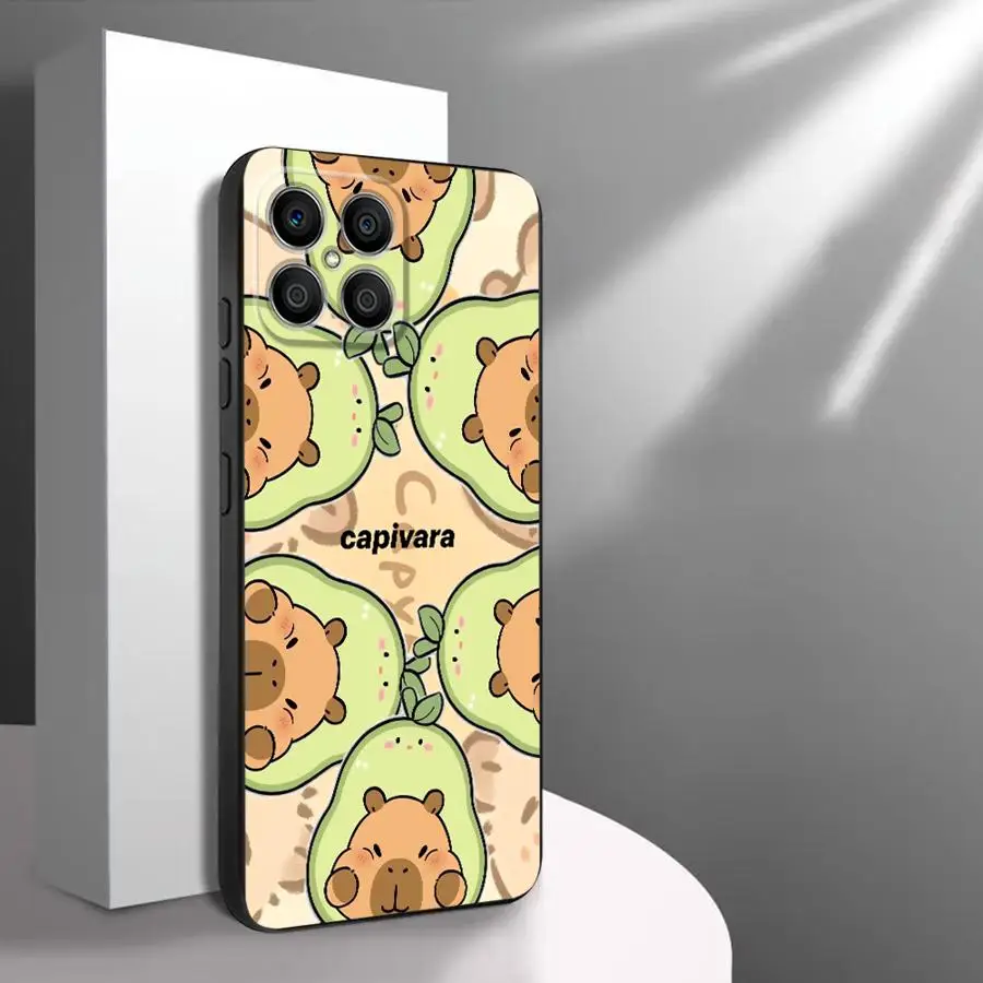Imagen 6: Funda Protectora para Teléfono Honor X9a X8 X6 Magic5Lite 8X 70 90 X5b 200 400 Lite X7, Diseño Colorido de Capibara