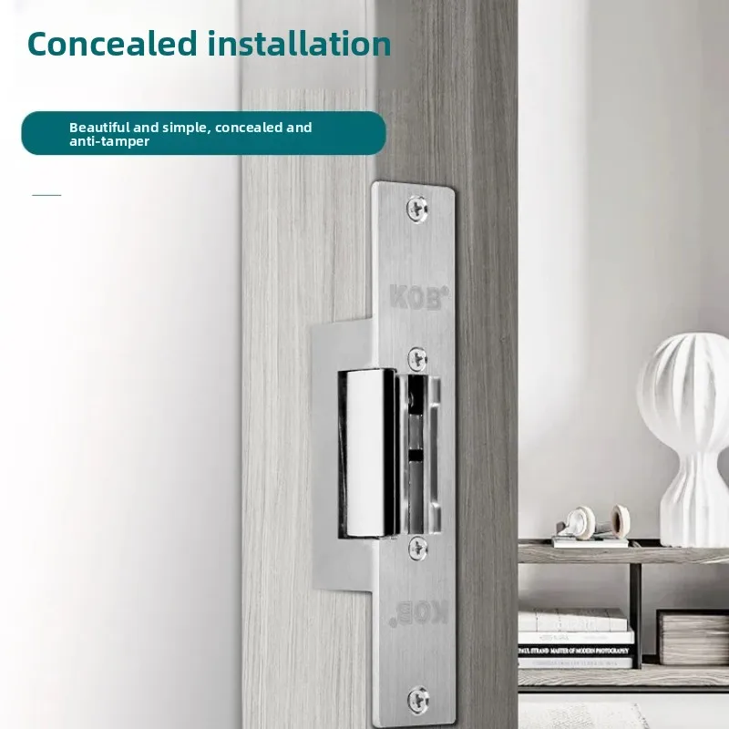 KOB Access Control Power on Lock NONC Standard Cathode Lock Electronic Access Control 12V Electric Control Port Lock