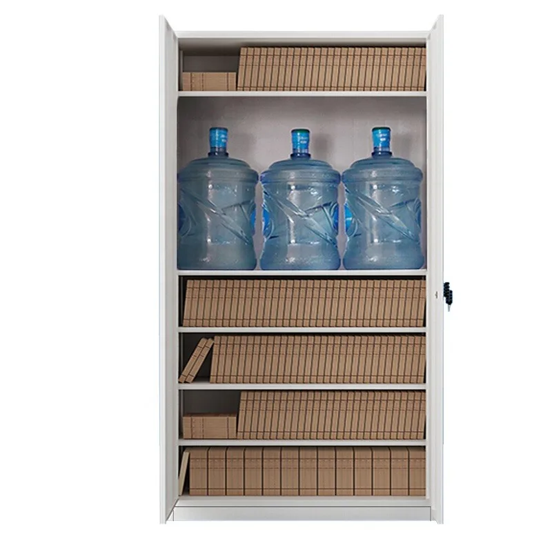Assemble Office Steel Cabinet Locker Double Door Metal Iron File Storage Cupboard