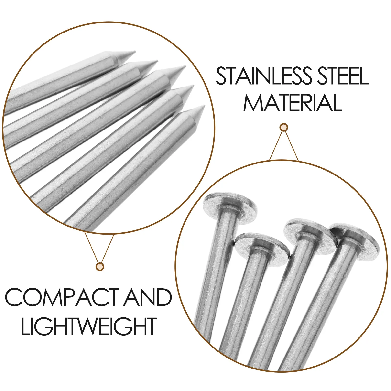 5Pcs Stainless Steel Survey Markers Low Profile Heavy Duty Lawn Line Markers for Property Boundary Surveying Landscaping