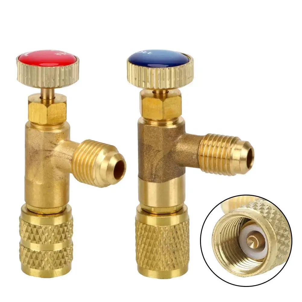 R22 R410 Refrigerant Charging Valve Air Conditioning Refrigerant Liquid Safety Valve Copper And Fluorine Safety Valve