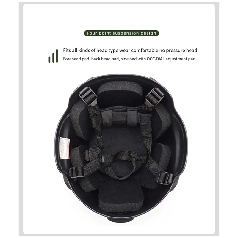 Casco inteligente para MICH2000, ligero y fácil de entrenar, multifuncional para casco de protección de jugador de juegos CS