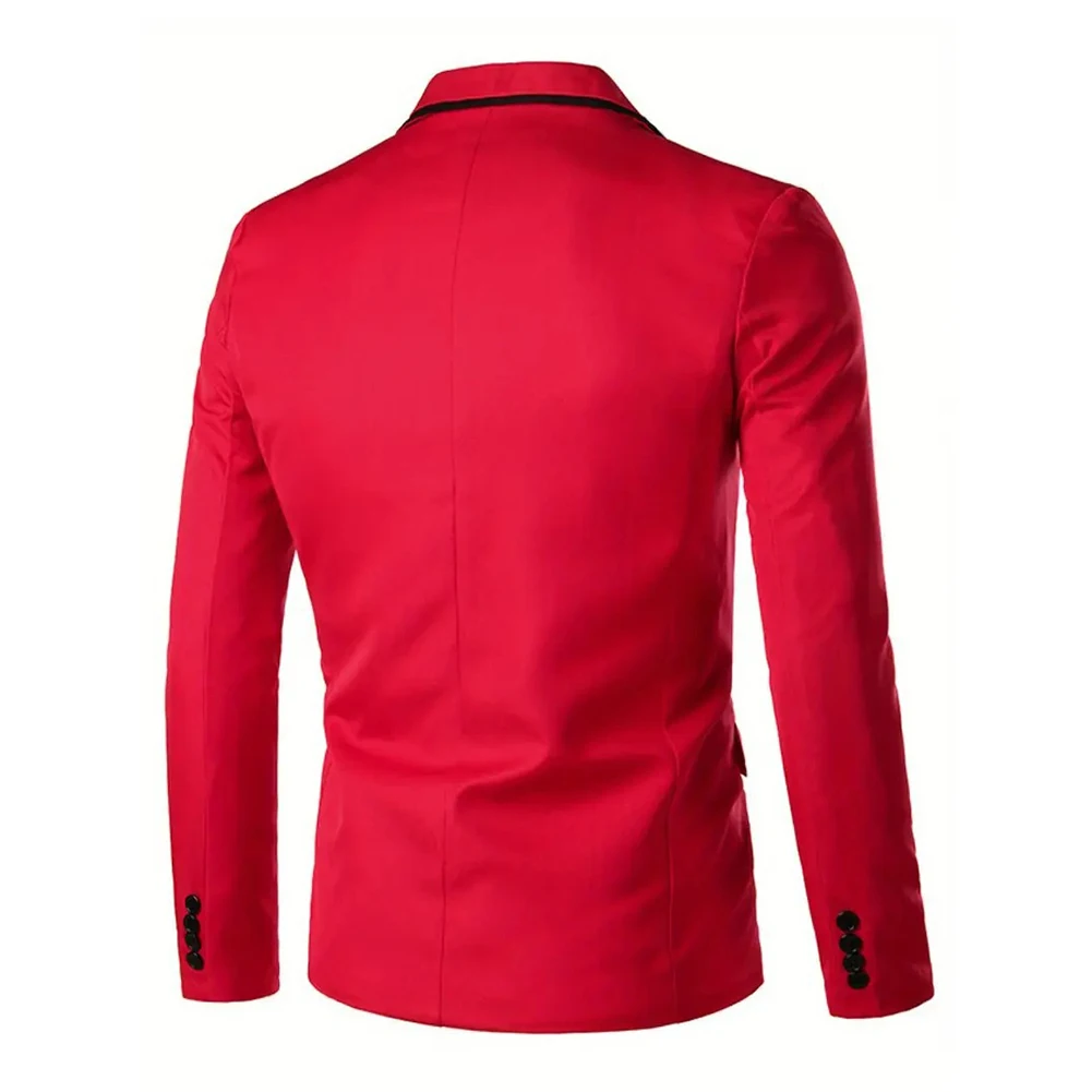 

Casual Suit Jacket Business Jacket 95 Polyester Elegant Blazer Long Sleeve Design Luxury Jacket Single Button Blazer