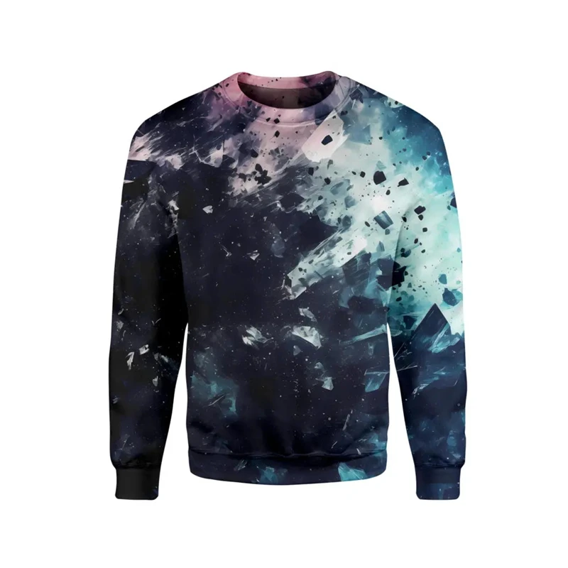 New Colorful Abstract Pattern Hoodies Men 3d Printing Fashion Clothing Sweatshirts Personality Hip Pop Unisex Outdoor Tracksuit