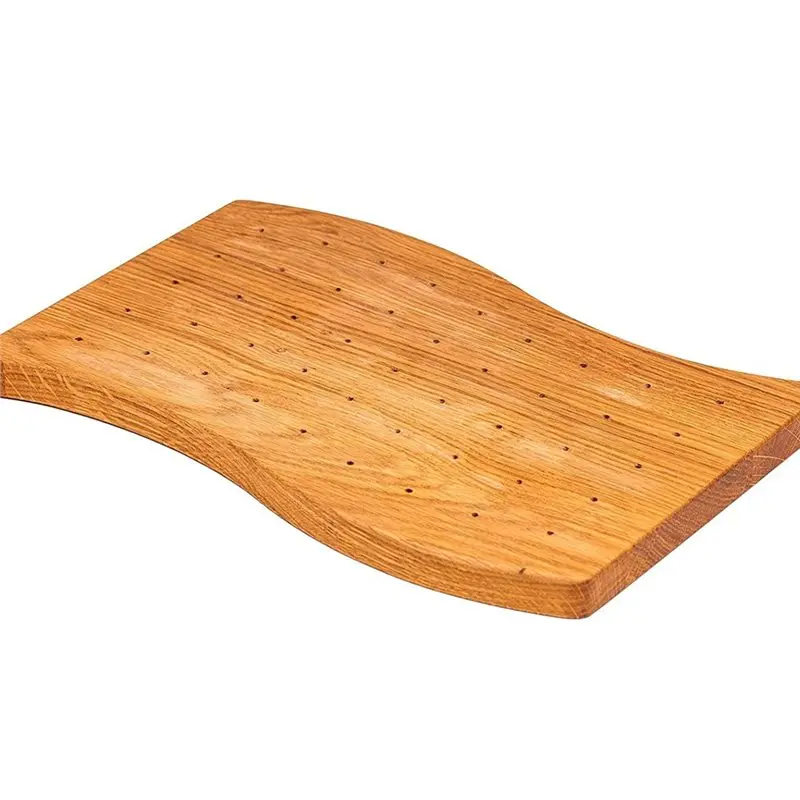 

Деревянная подставка для шампуров ABBN-2Pcs, 30x15 см, волнообразной формы, с 45 отверстиями, для вечеринок, барбекю и свадеб