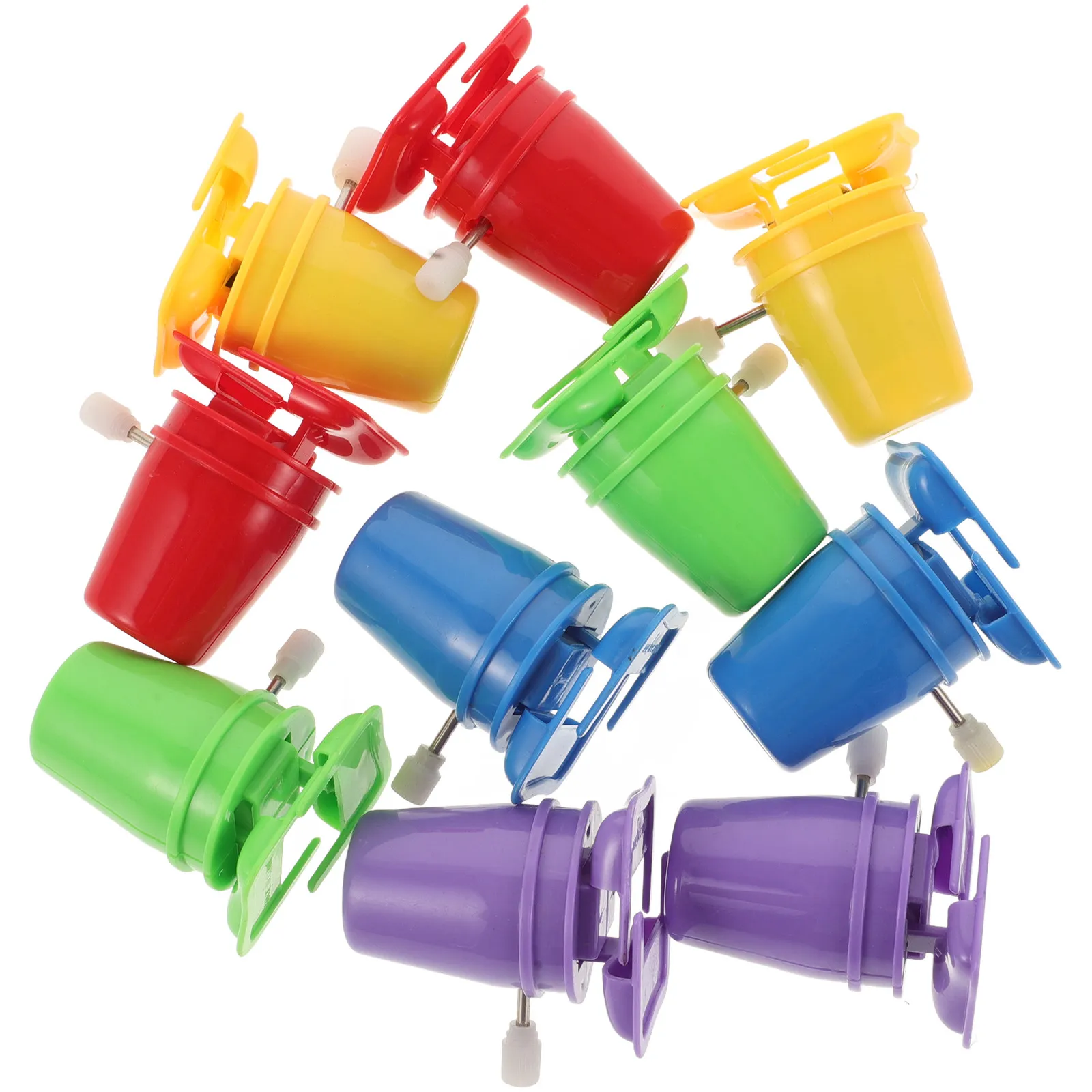 

10Pcs DIY Clockwork Legged Robot Walking Movement Assorted Colors Easy Install Fun for Accessories Birthday Party