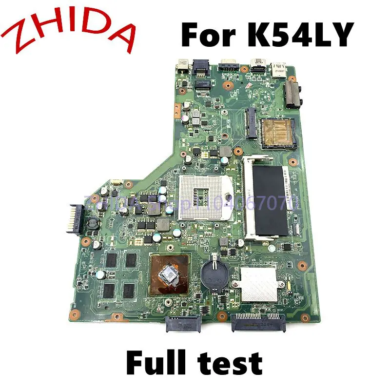 For ASUS K54LY REV.2.1 Laptop Motherboard HM65 DDR3 216-0809000 GPU Mainboard Full test