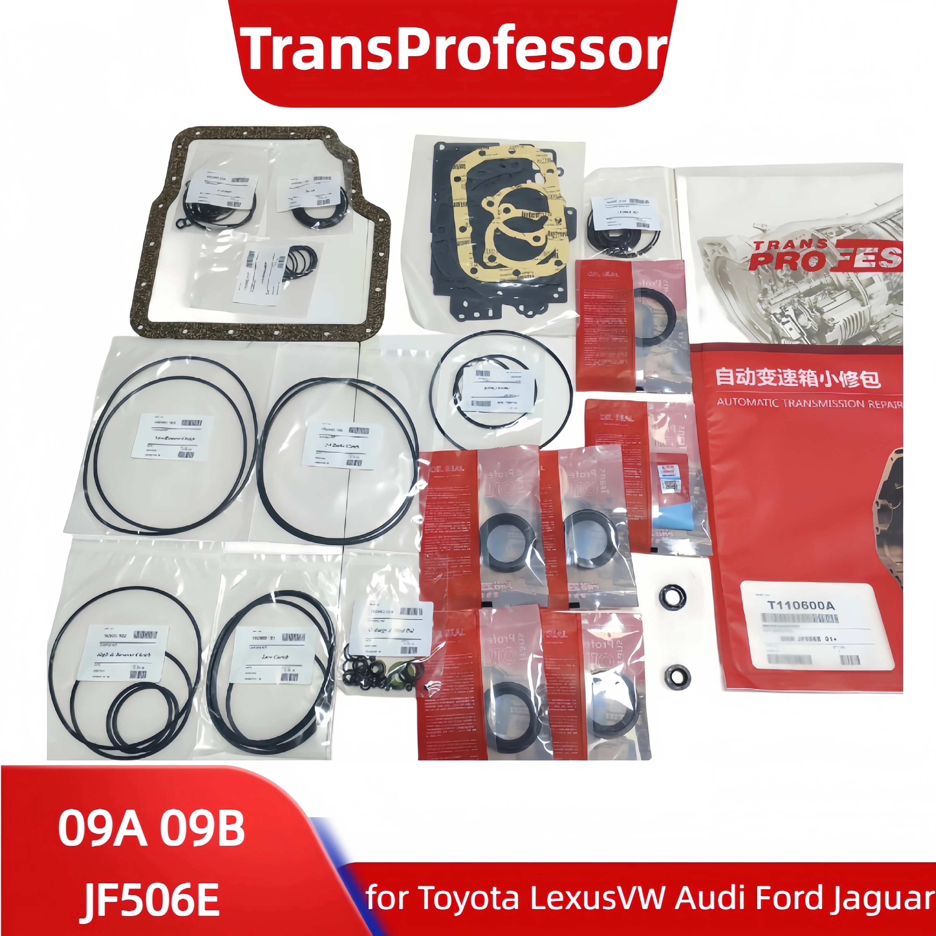 

JF506E 09A 09B JF506E RE5F01A JA5A‑EL 5F31 Transmission Repair Overhaul kit for VW Ford Nissan Mazda Gearbox Sealings Gaskets