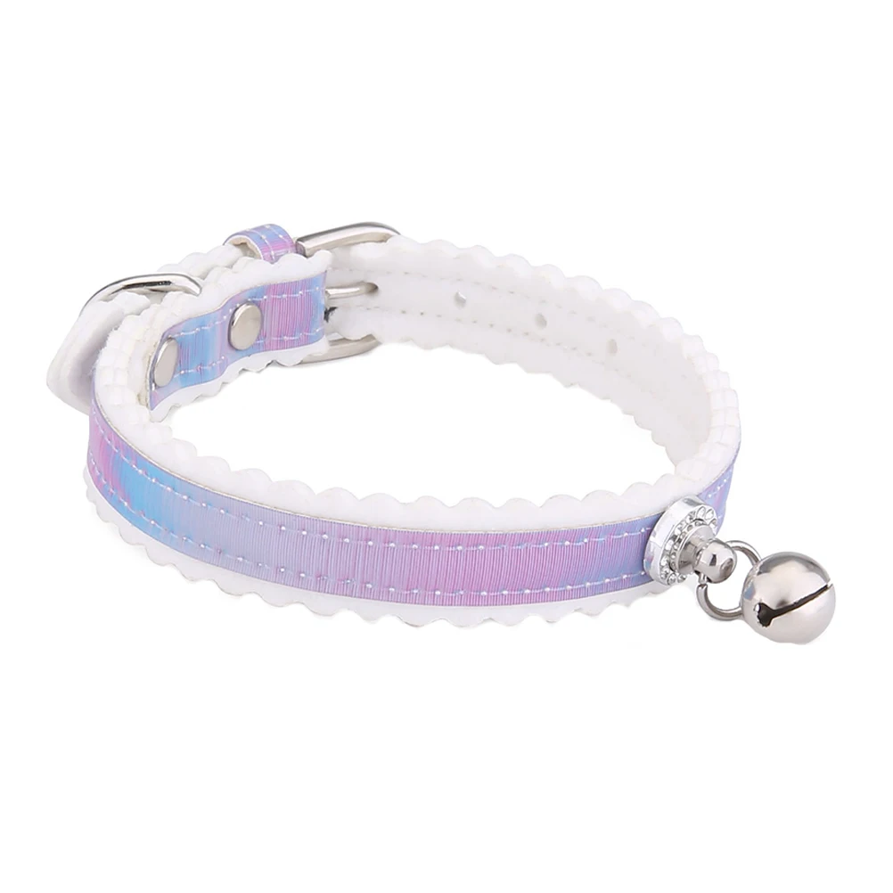 

1 Pc Adjustable Dog Traction Collar Creative Bell Pet Neck Ring Practical Puppy Collar Fashion Cat Collar (Gradient Color)