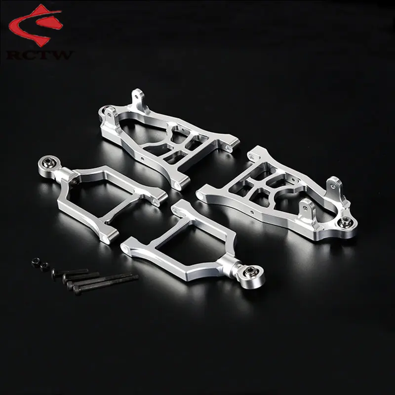 High Quality CNC Metal Rear or Front Suspension A-arm Kits for 1/5 Rc Car Hpi Rofun Rovan Km Baja 5B 5T 5SC SS Buggy Truck Parts