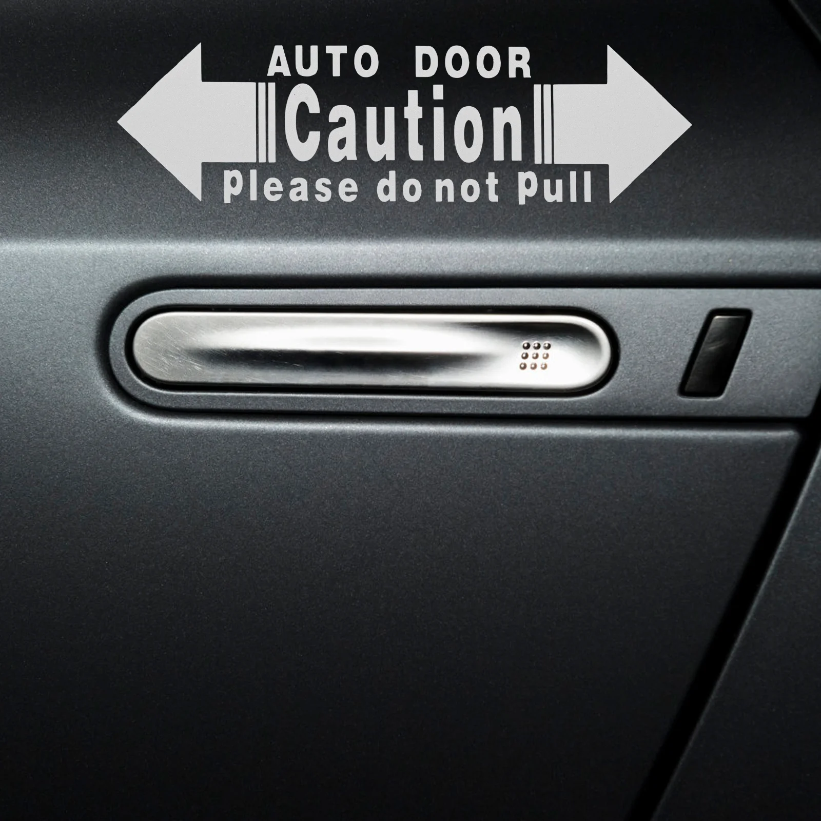 

2pcs Car Reminder Stickers Auto Caution Decals Door Open Warning Decals Peel Stick Warning Truck Vehicle Door Open Protective