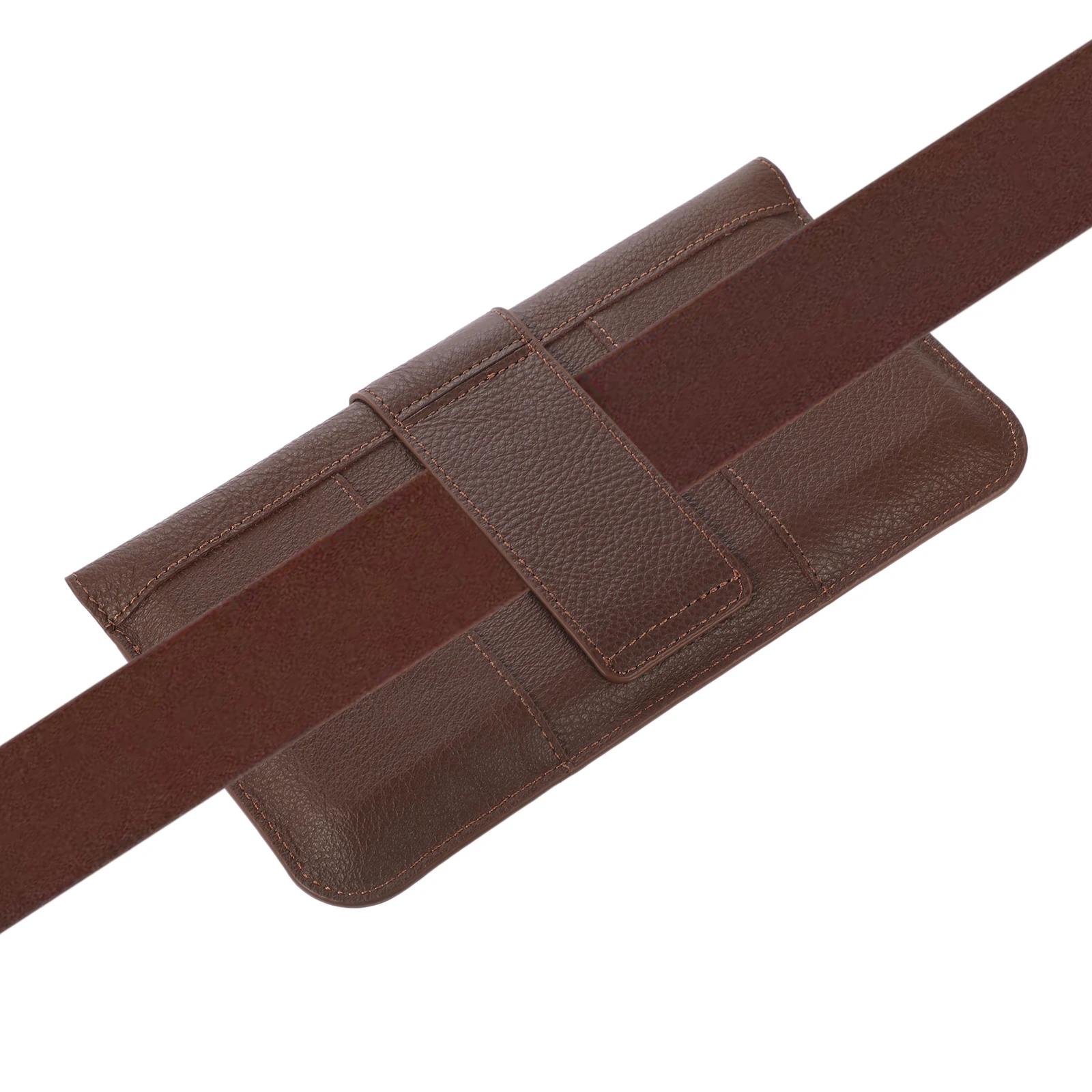 Cow Genuine Leather Phone Belt Clip Case For iPhone 16 15 14 13 12 Pro Max Samsung S25 S24 S23 Ultra Men Waist Bag Holster Cover image 4