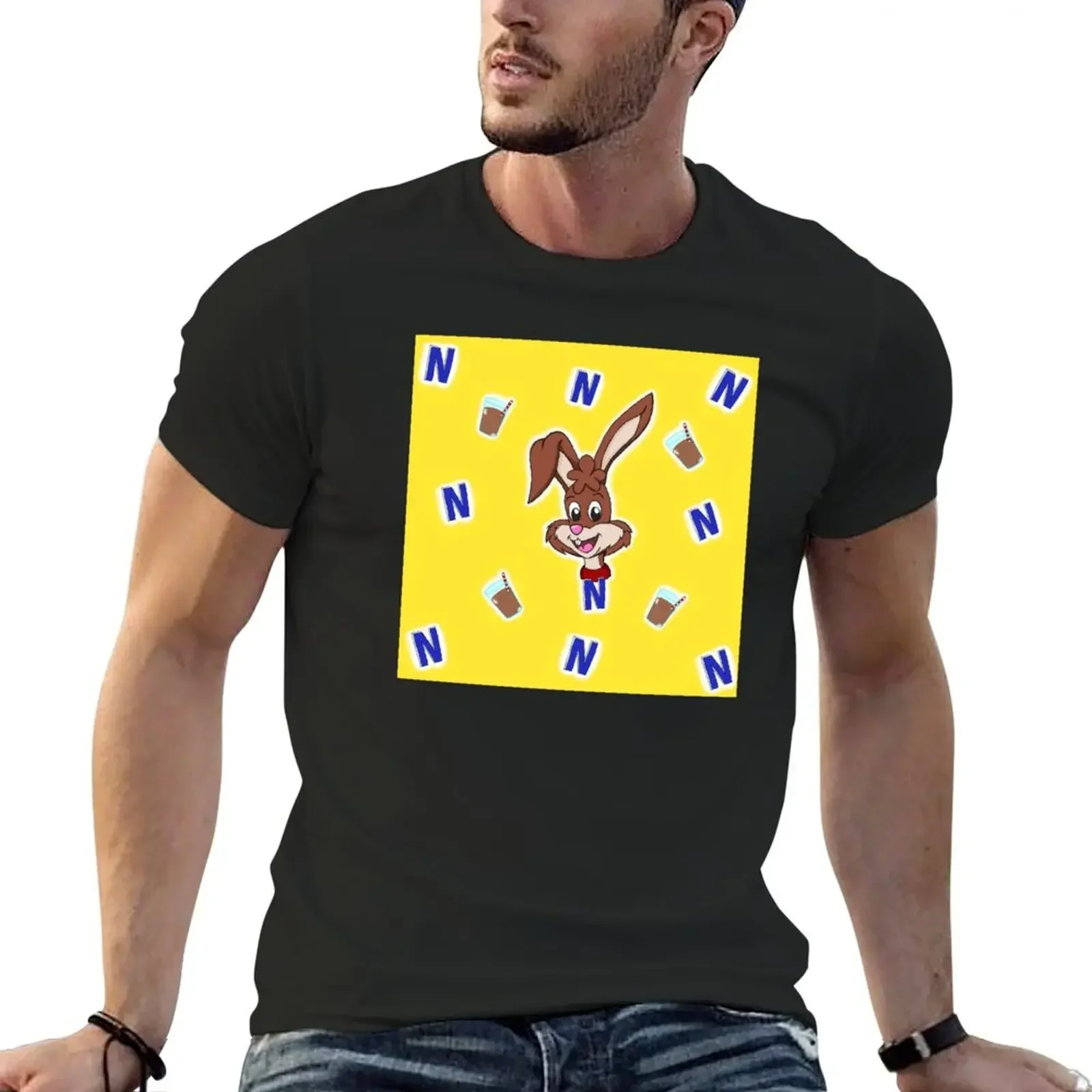 Nesquik rabbit T-Shirt essential t shirt hippie clothes new edition oversized t shirt men