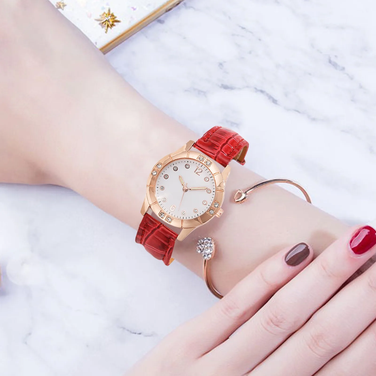 

Quartz Watches For Women Business Casual Fashion Pointer Watch Glow Watch For Women And Girls Relogios Feminino 2024