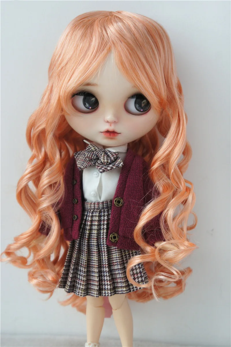 JD224 1/3 Fashion Curly BJD Syntheic Mohair Wig SD DOD QBaby Blythe Lady Sauvage For size 8-9inch 9-10inch Doll Hair