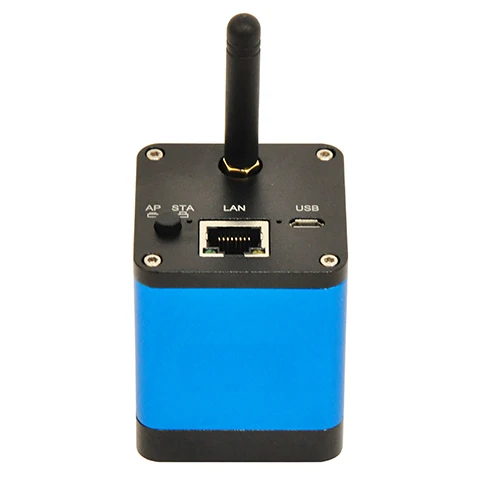 Câmera Colorida Ocular 4mp Wi-fi Lan Usb 30fps Microscópio Sony Imx347 Cmos Suporta Windows Ios Android Weucam4mpa-c-mount
