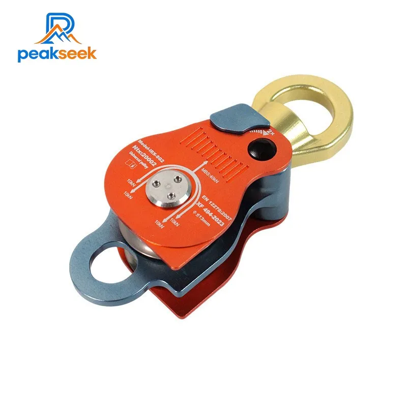 

Универсальный одинарный/двойной блок-ролик Peakseek с подвесным кольцом, 37 кН, для альпинизма и страховки от падения XF494-2023