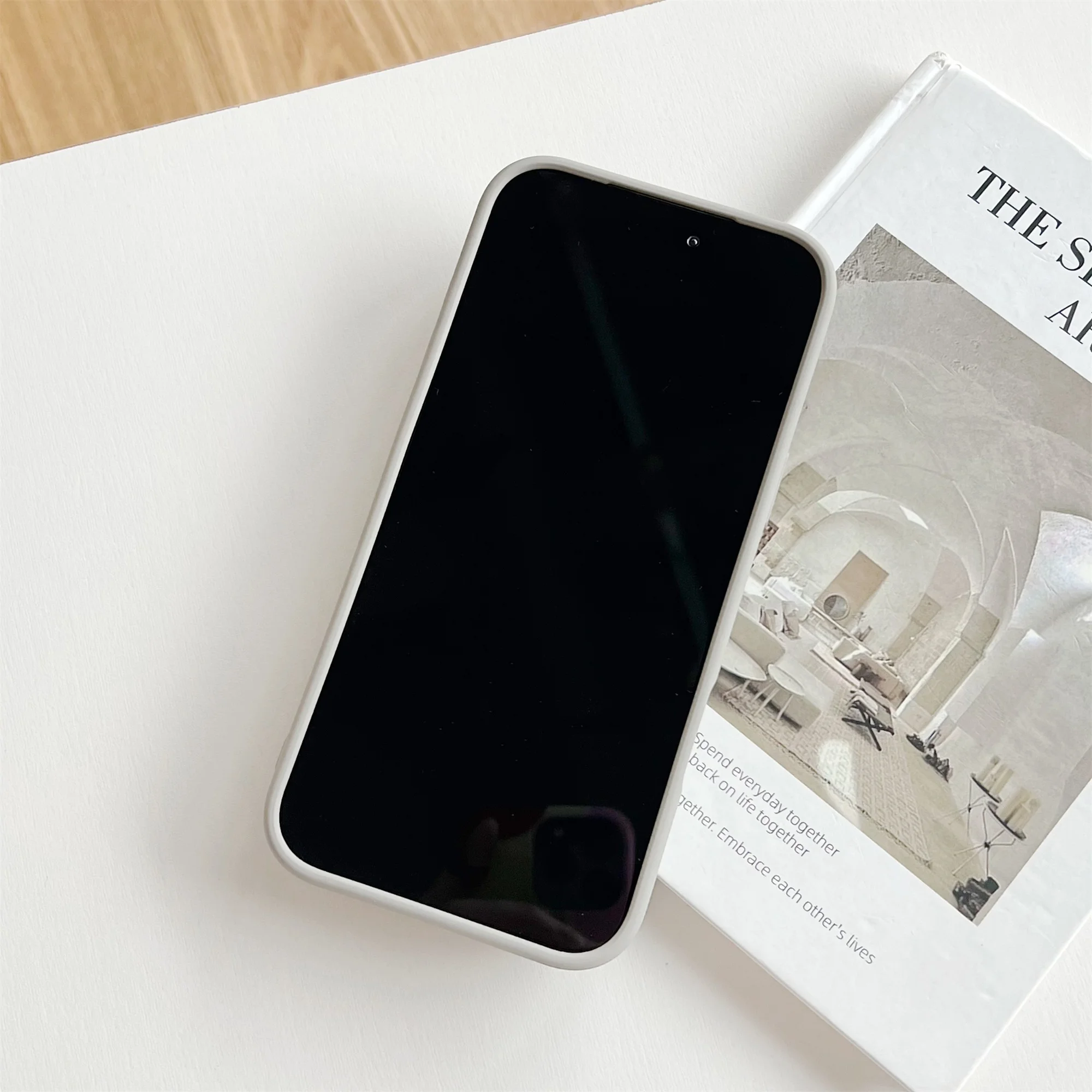 Shockproof Bumper For iPhone 17 Air New For iPhone 17 Pro Max Case For Apple iPhone 17 Pro Cover Yellow Liquid Silicone Rubber - náhled 4