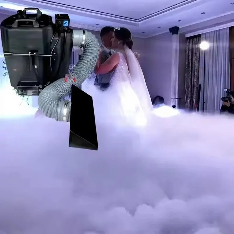 2026Dry Ice Fog Machine for 3500W 6000W Low Lying Fog Effect with DMX Control for Wedding First Dance Christmas Birthday Stage