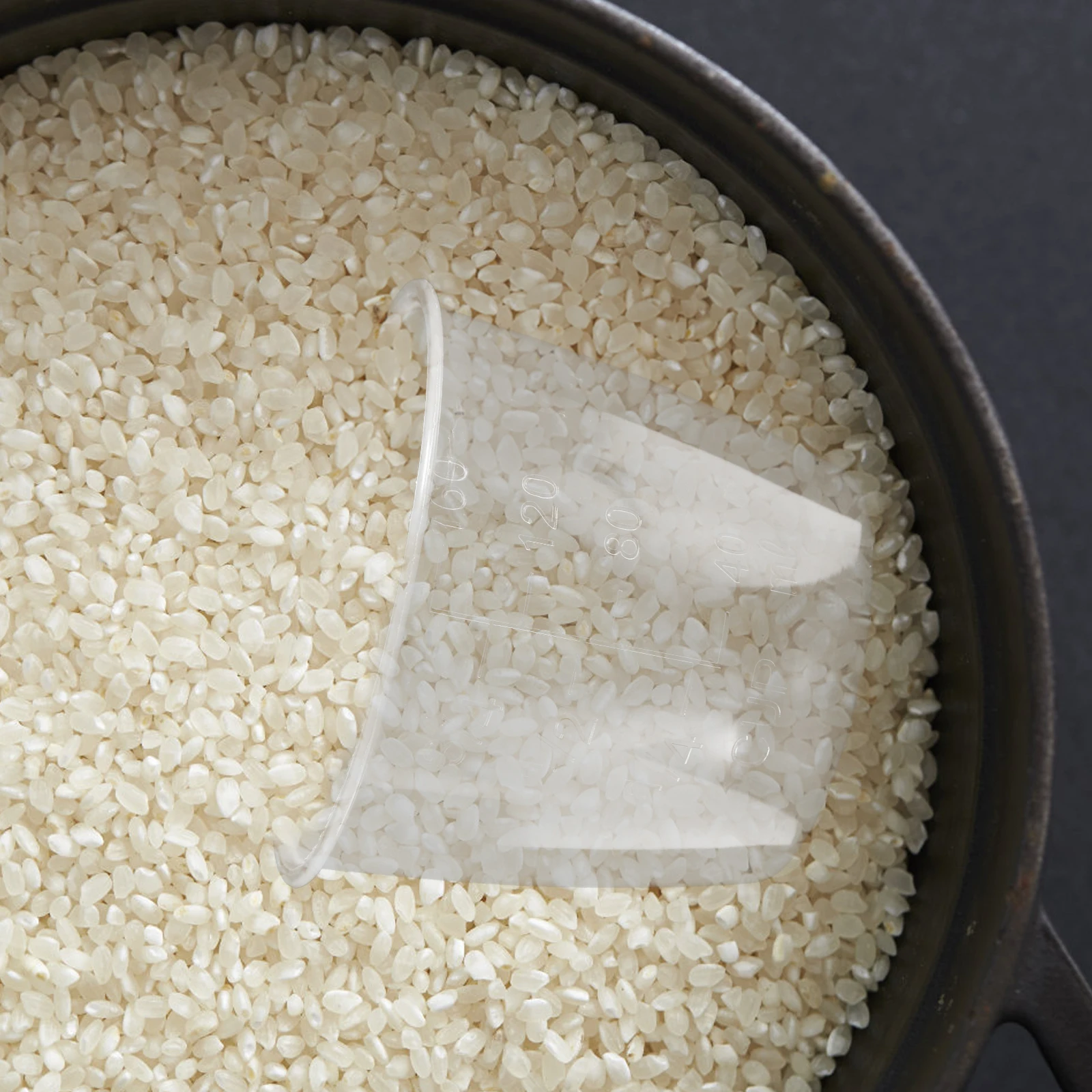 

10Pcs Rice Measuring Cup 160ml Food Grade Plastic Accurate Measurement Tool for Rice Cooker Dry Liquid Ingredients