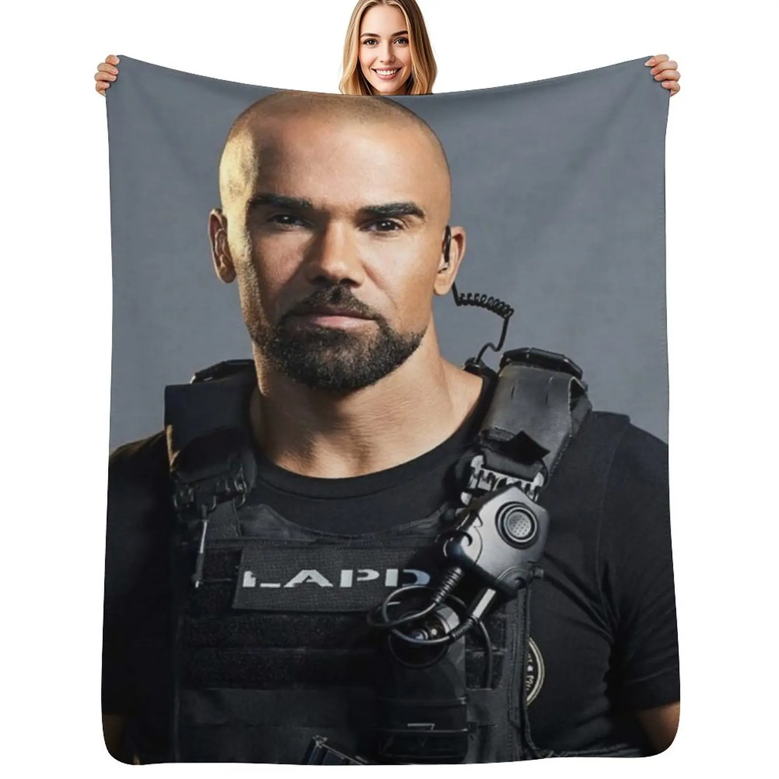 

shemar moore Throw Blanket Cozy Microfiber Throw Blanket for Home Bedroom