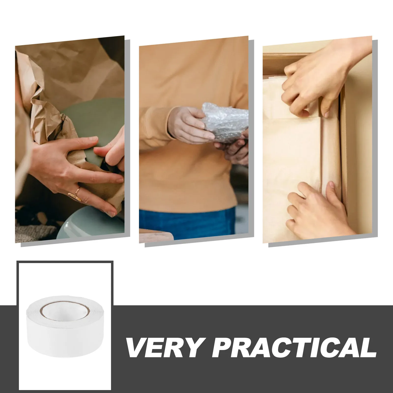 1 Roll Clear Circle Stickers Transparent Round Dot Labels for Retail Packaging Gift Sealing Mail Envelopes Small Label Stickers