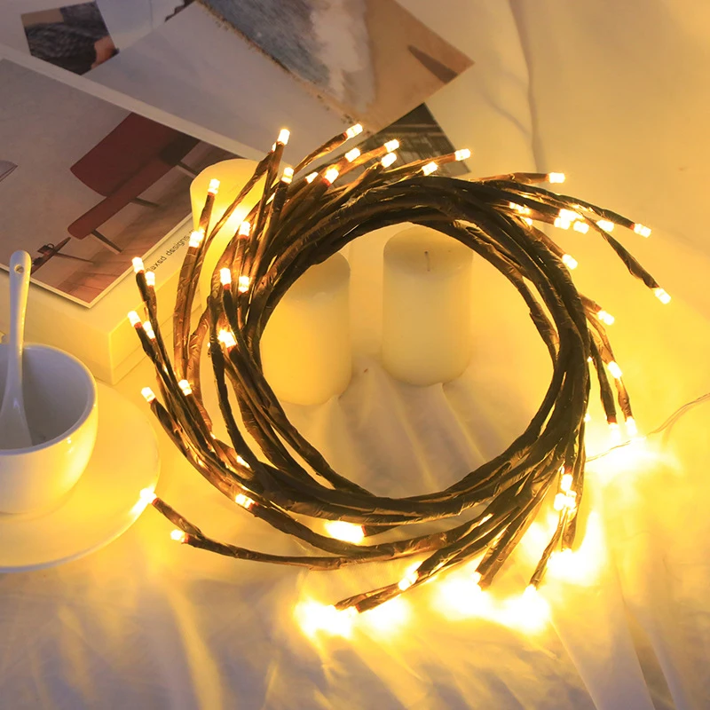 Ribbon Light String, Christmas Flashing Decorative Light, Battery Powered Led Atmosphere Lamp, for Xmas Tree,Gift, Home Decor