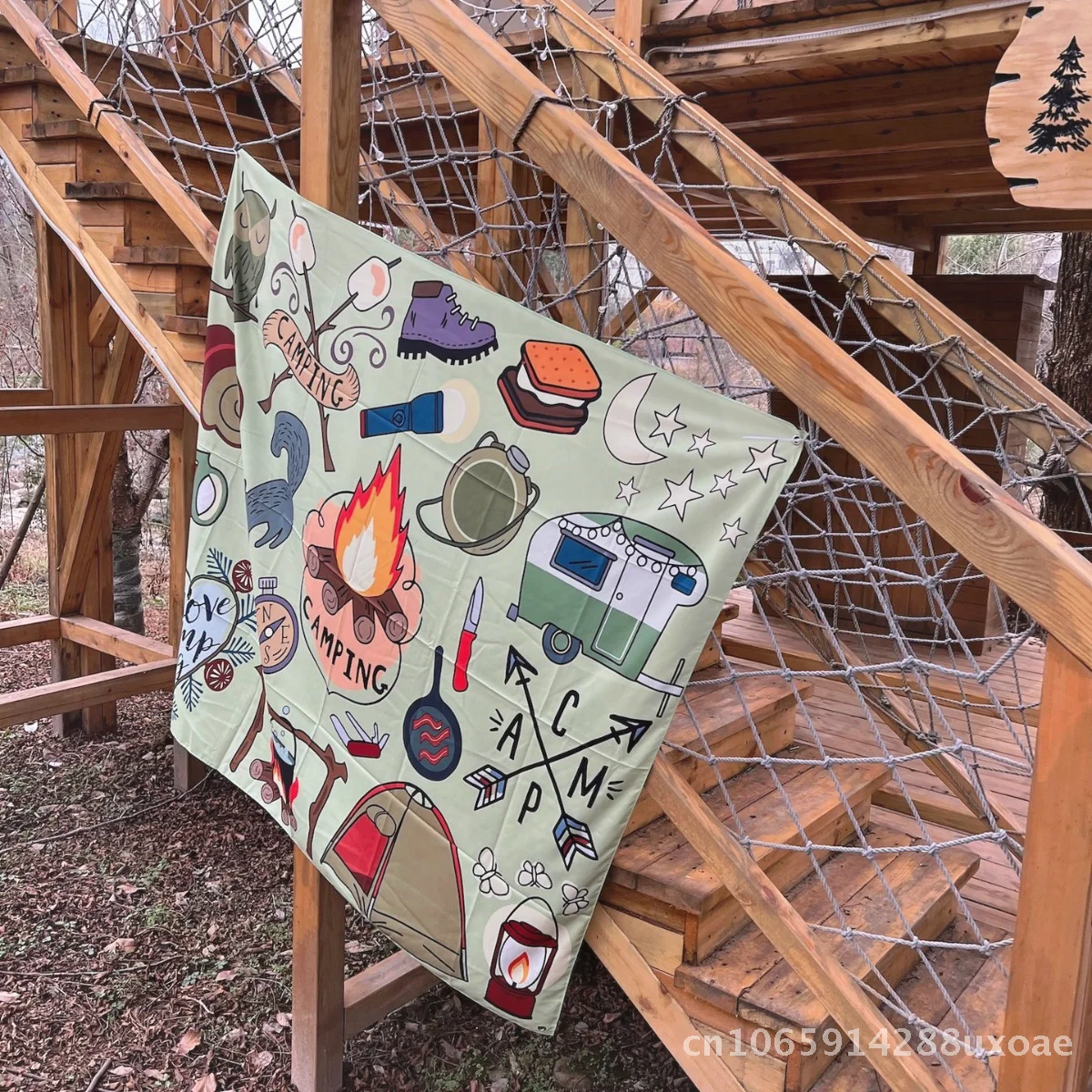 

Outdoor hanging cloth mountaineering outdoor camping atmosphere group wild luxury camping hotel project 0.2KG