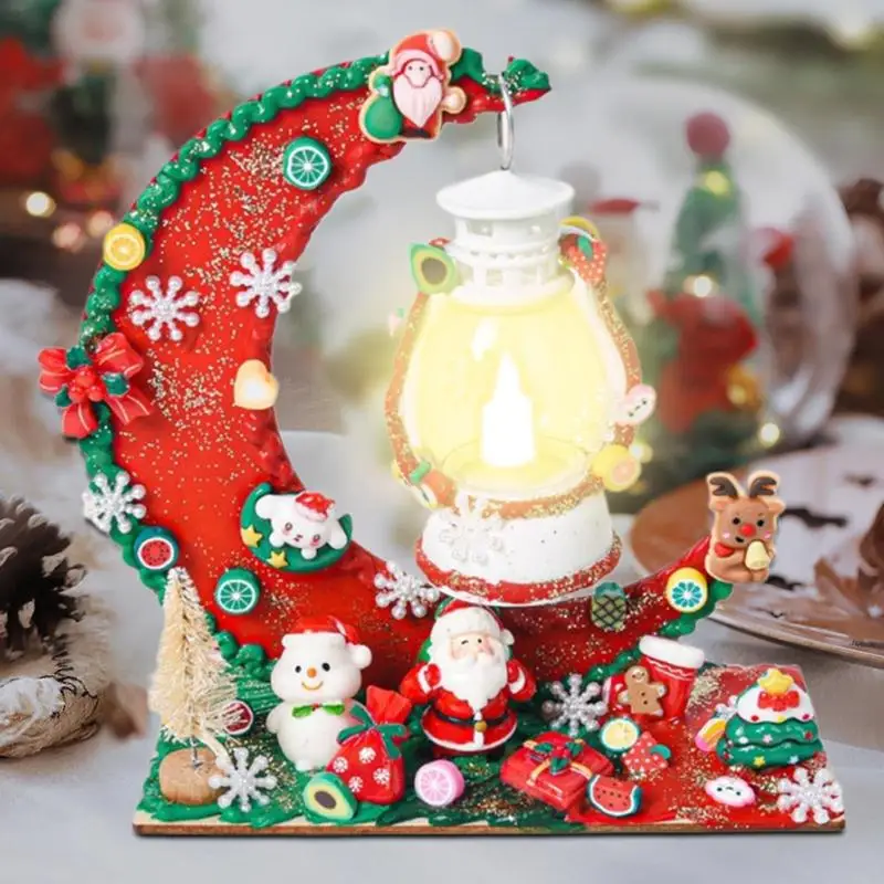 Santa Claus Night Light Christmas Cute Night Light For Kids Cream Glue Christmas Lights With Exquisite Christmas Themed