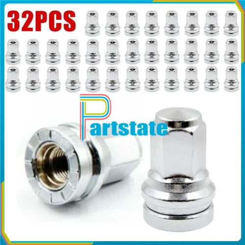 1 Set 32PCS HCPZ-1012-B For Ford F250 F350 Super Duty Stainless Factory Wheel Lug Nuts