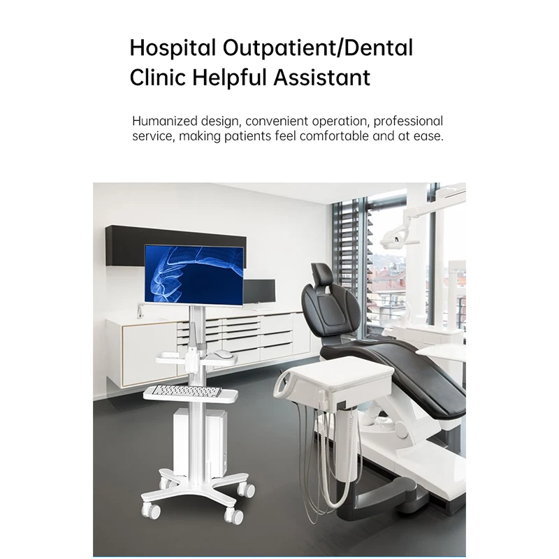 عربة متحركة لعيادة الأسنان LK-W17 لكاميرا الأسنان والماسح الضوئي ثلاثي الأبعاد