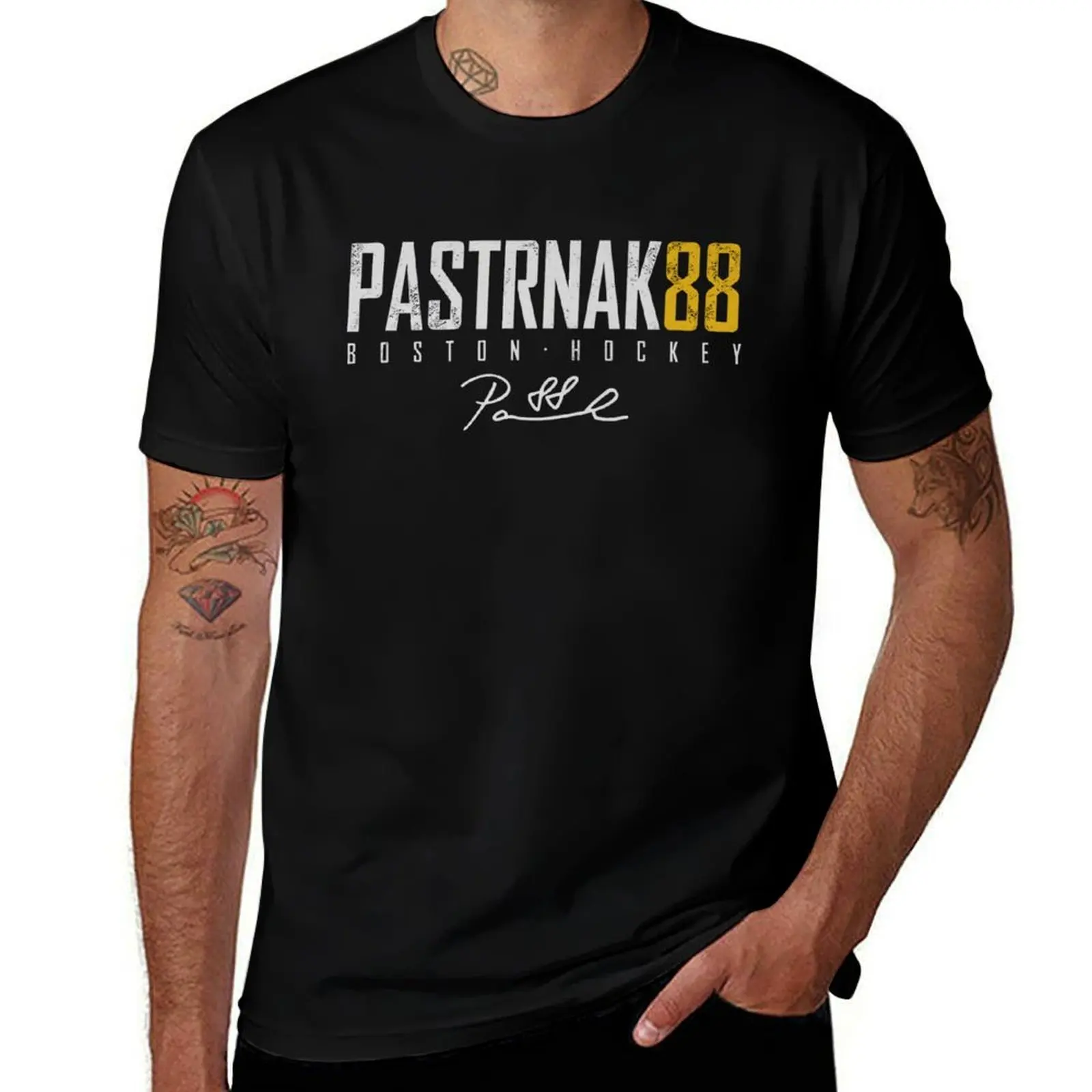 

David Pastrnak Elite Signatures T-Shirt man tshirt funny t shirts man T-Shirt