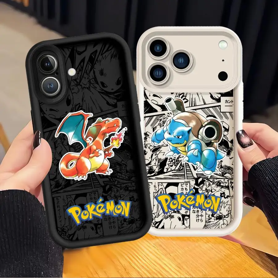 

Japanese Anime Charizard Case for Apple iPhone 17 Pro Max 14 Plus 13 Mini 16 16e 11 17E XR 12 XS 15 Phone Cover