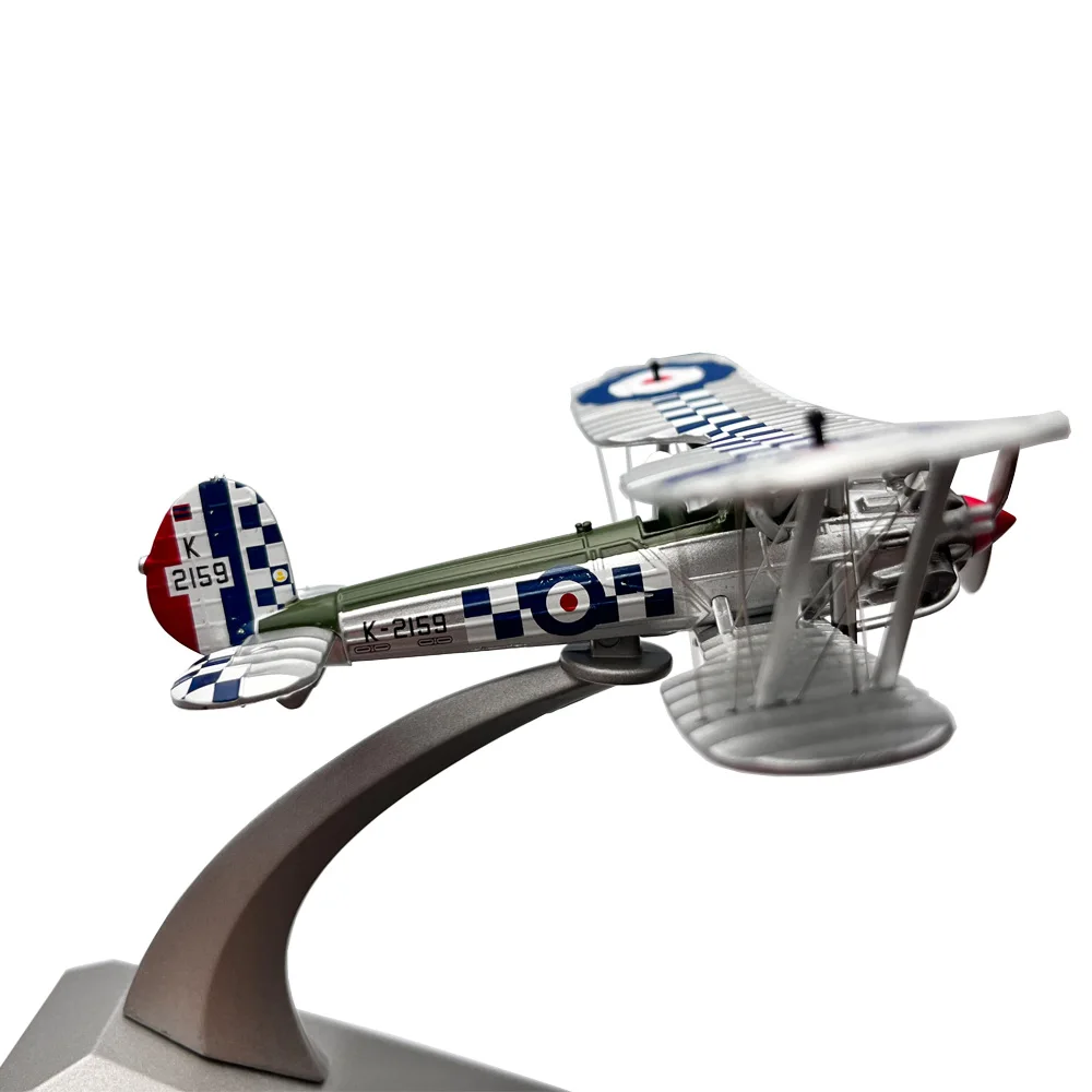 1:72 skala WWI Britischen Royal Air Force Bristol Bulldog Doppeldecker Propeller Kämpfer Diecast Metall Flugzeug Modell Spielzeug