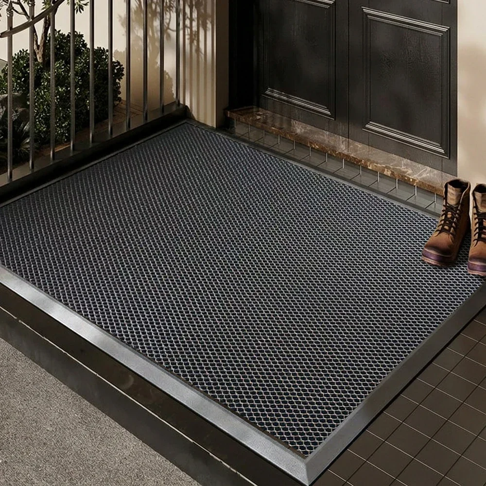 Heavy-Duty Sand & Dirt Trapper Floor Mat Indoor Outdoor Entrance Mat Door Mat