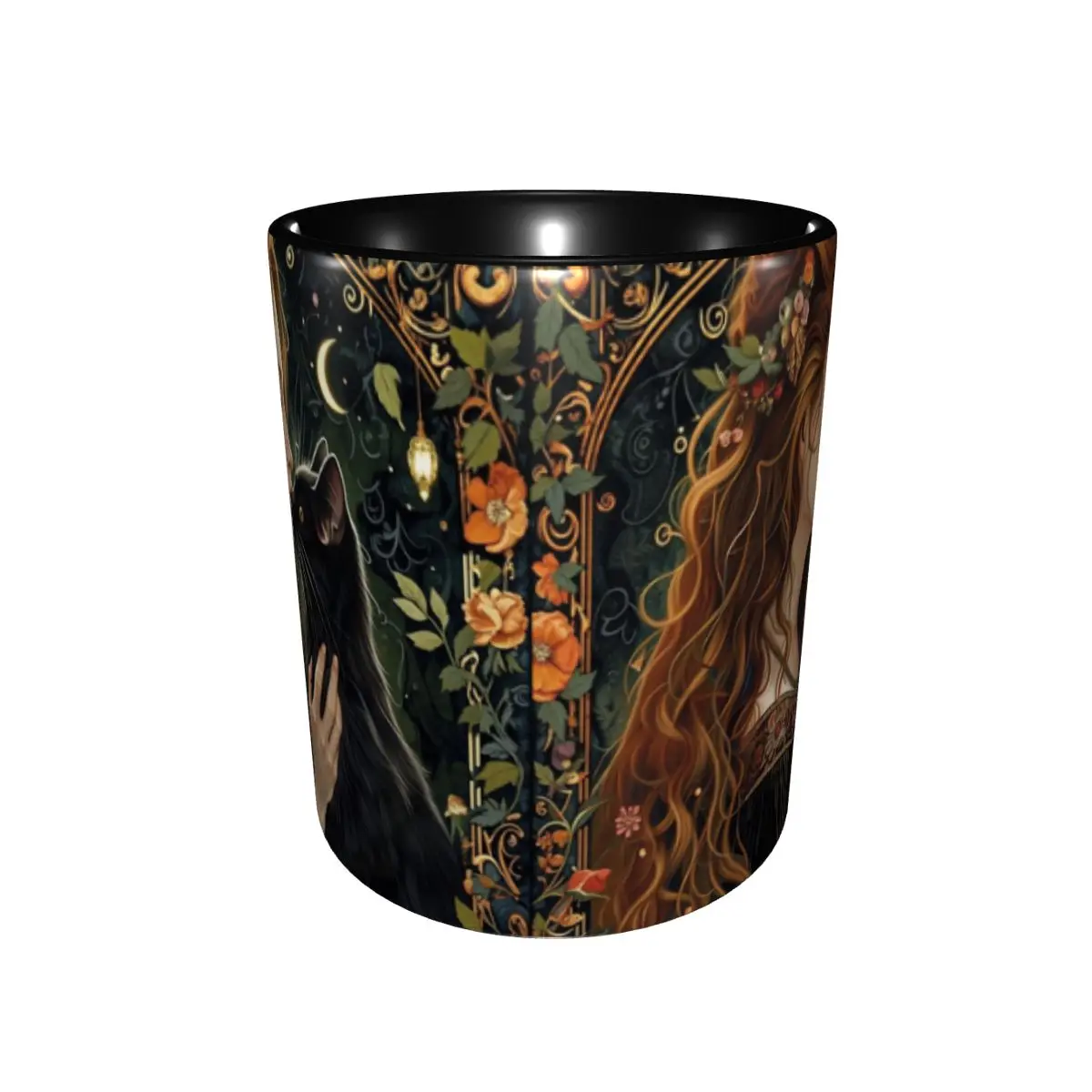 New Halloween Black Cats Merch Mug Kawaii Witchy Spooky Coffee Cup