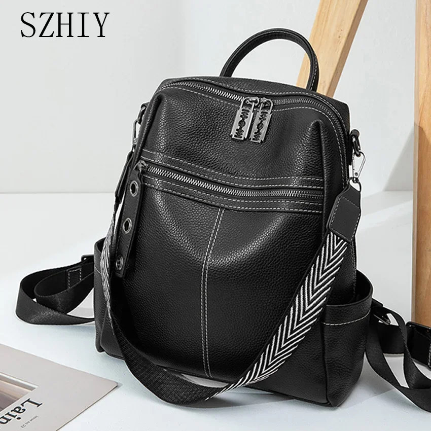 Luxury Designer Soft Back Women Travel Backpack Waterproof Backpack High-quality PU Multifunctional Shoulder Bag Girls Book Bag