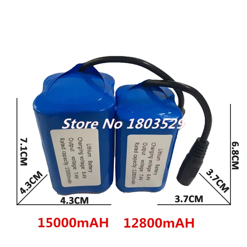 V020 T188 T888 2011-5 V18 D16 V900 V700 D18 Smart Remote Control RC Fishing Bait Boat Spare Parts 7.4V 12800MAH 15000MAH Battery