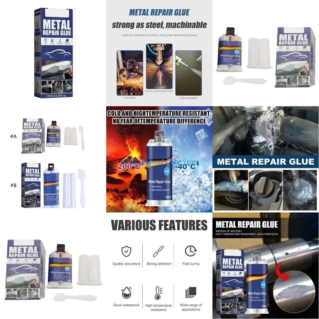 

U75B Клей для ремонта металла, термостойкий клей для холодной сварки, клей для ремонта металла, клей для сварки пластика, клей