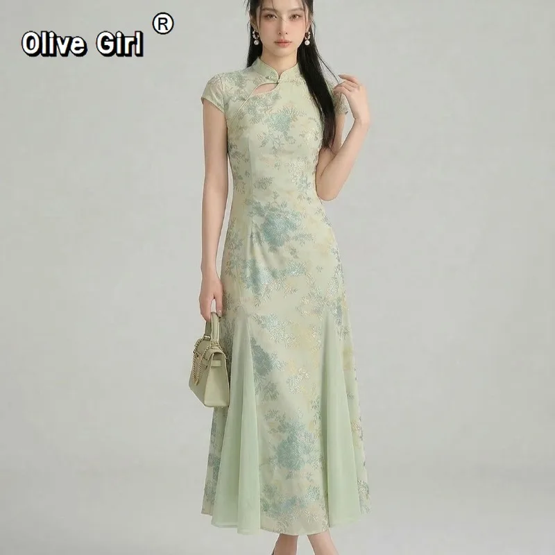 olivegirl-2026-robe-de-style-chinois-pour-femme-qipao-d'ete-cheongsams-vert-cheongsam-ameliore-robes-queue-de-poisson-haut-de-gamme