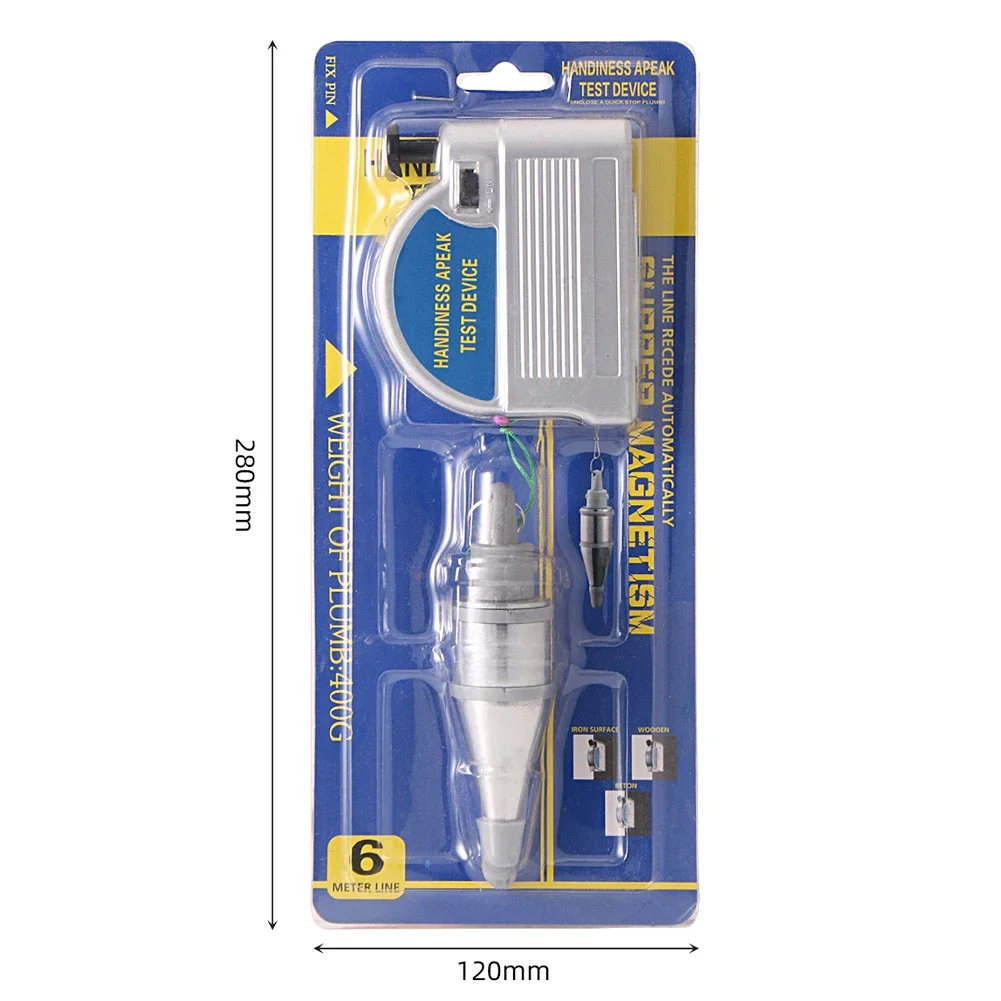 6m Plumb Bob Magnetic Base Plumb Bob For Construction 14 Bobs Easy Grip Elastomer-Wrapped Setter Overhead Setting