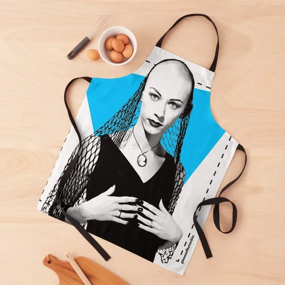 MonaFly - CYAN Apron kitchen clothes for men kitchen jacket woman Household Items Kitchen Chef Uniform Women Apron