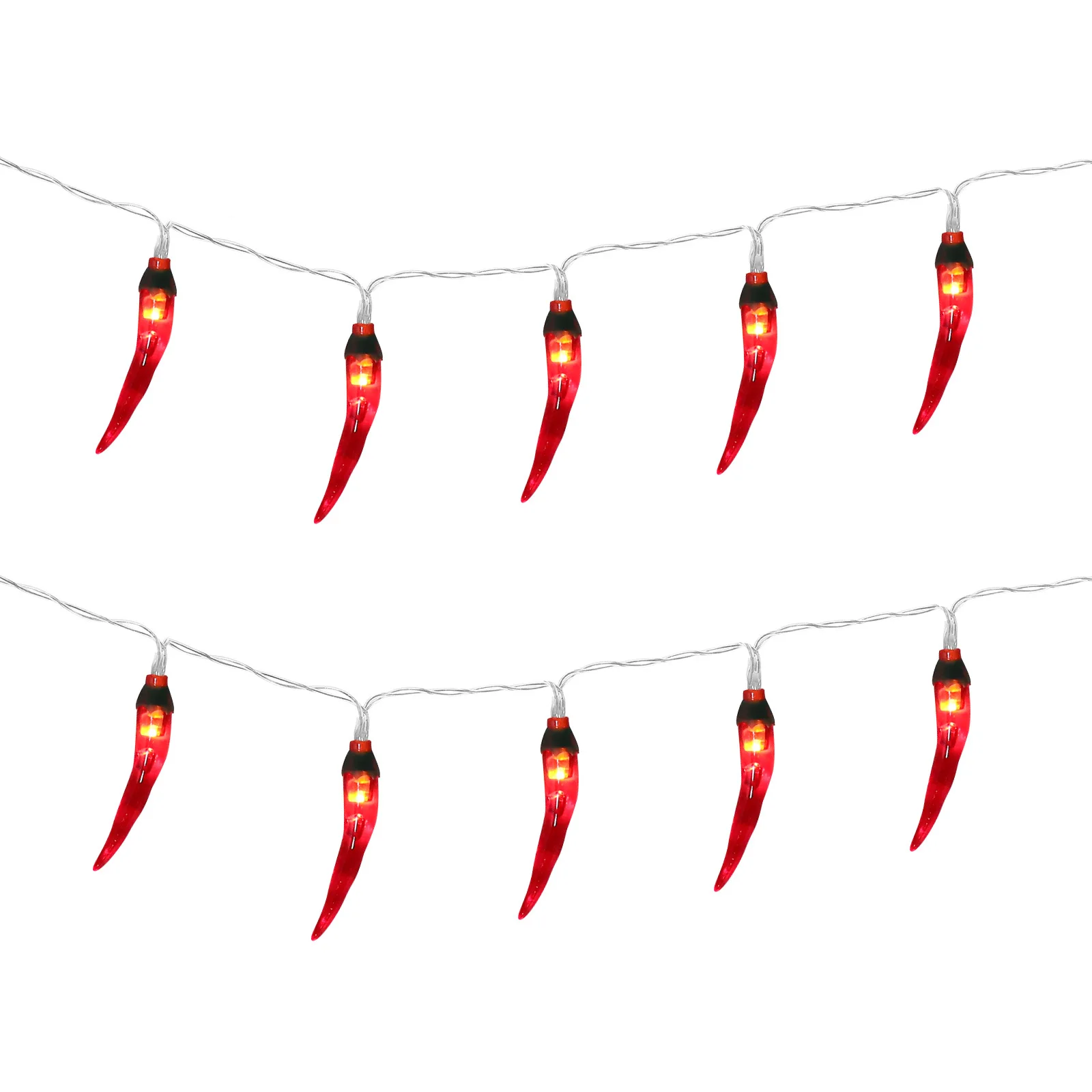 

Red Chili Pepper LED String Lights 1.5 Meter Portable Outdoor Camping Festival Patio Balcony Decorative Ambient Lights