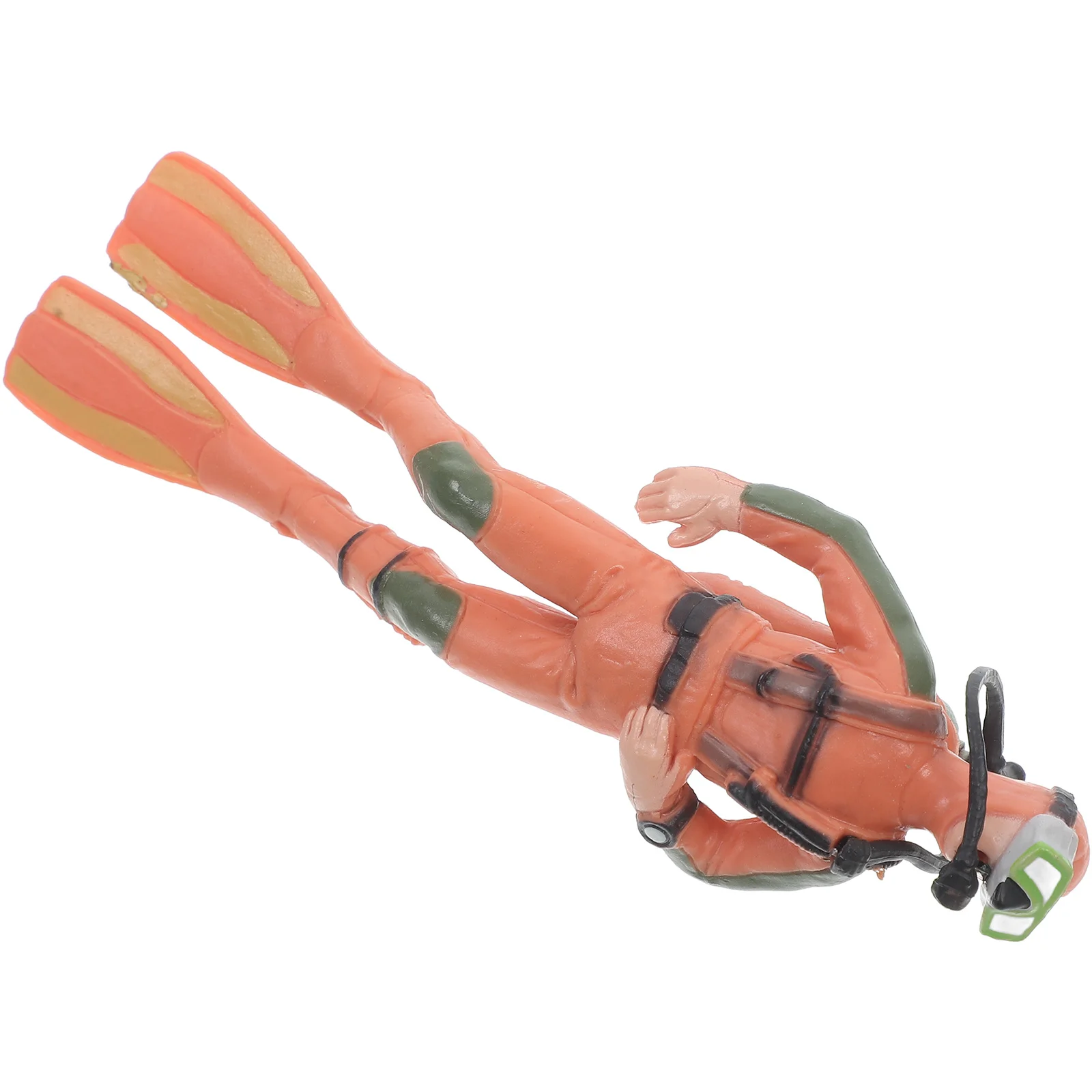 

Fish Accessories Floating Ornament Creative Aquarium Decorations Orange Resin Underwater Scene Small Aquarium Decor Diver Fish