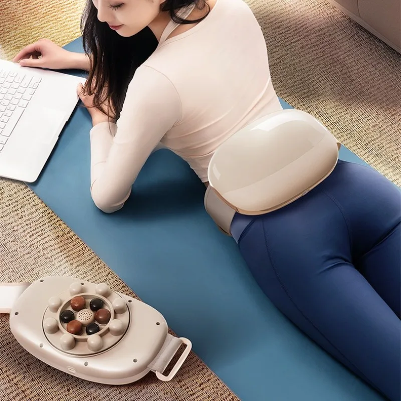 

Stone Needle Abdominal Massager Electric Abdominals Heater Multifunctional Waist Massagers Hot Compress Belly Massage Machine