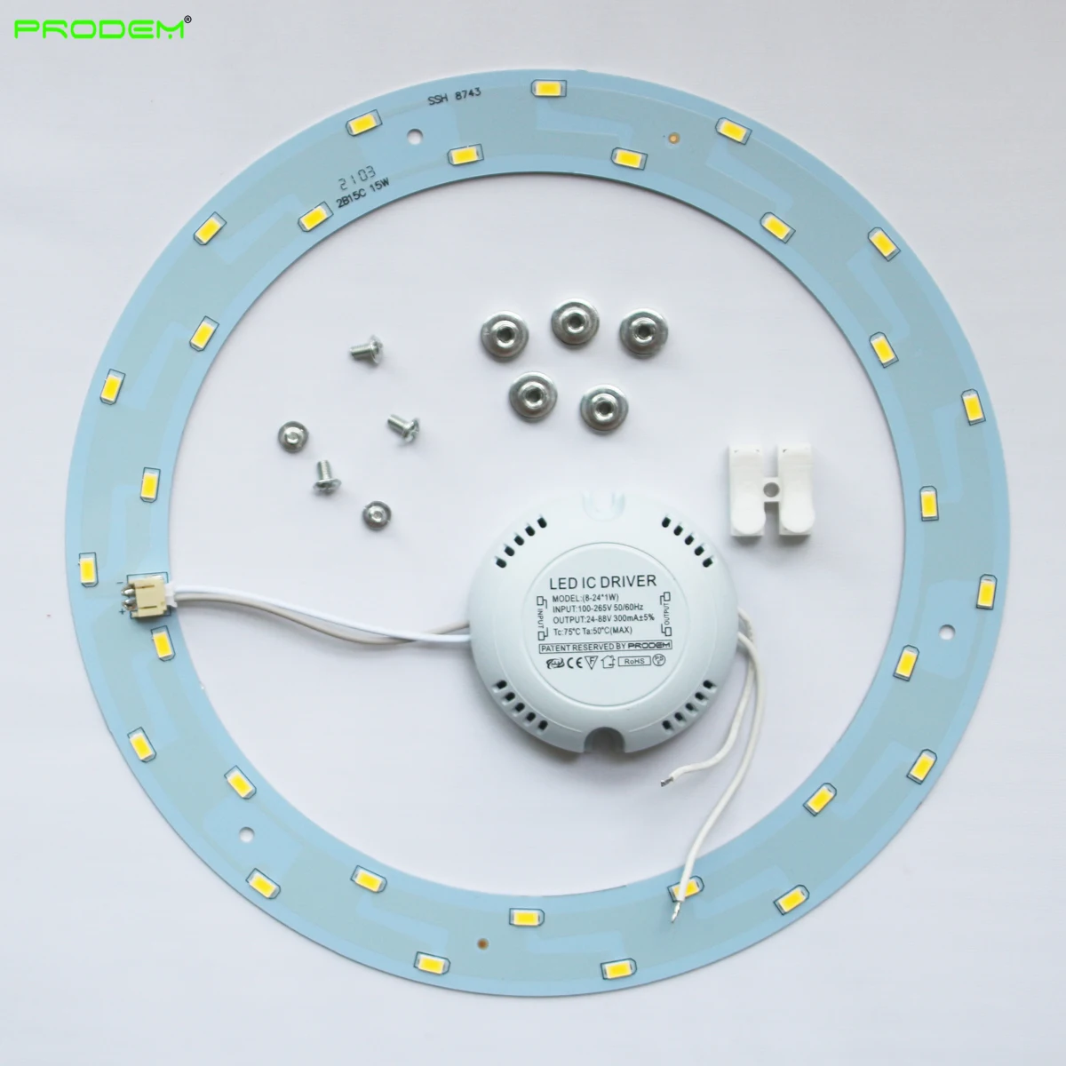 

DIY Install 2 PACK 15W LED Ring Board Replace Circular Tube PCB Round Lamp Luminaries Lampara 110V 120V220V 230V 240V